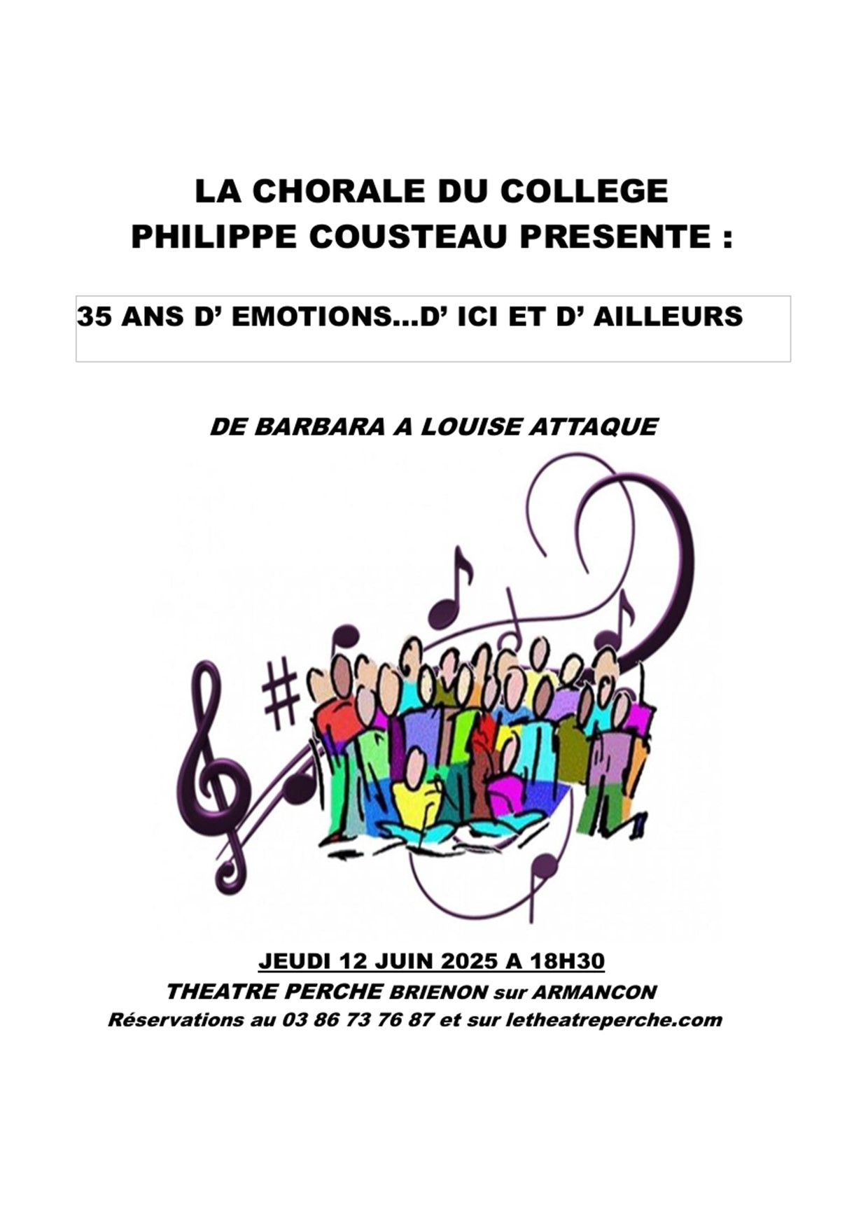 affiche chorale collège